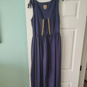 Blue Renaissance overskirt, Size L/XL